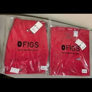 Brand new Figs scrub set size M .